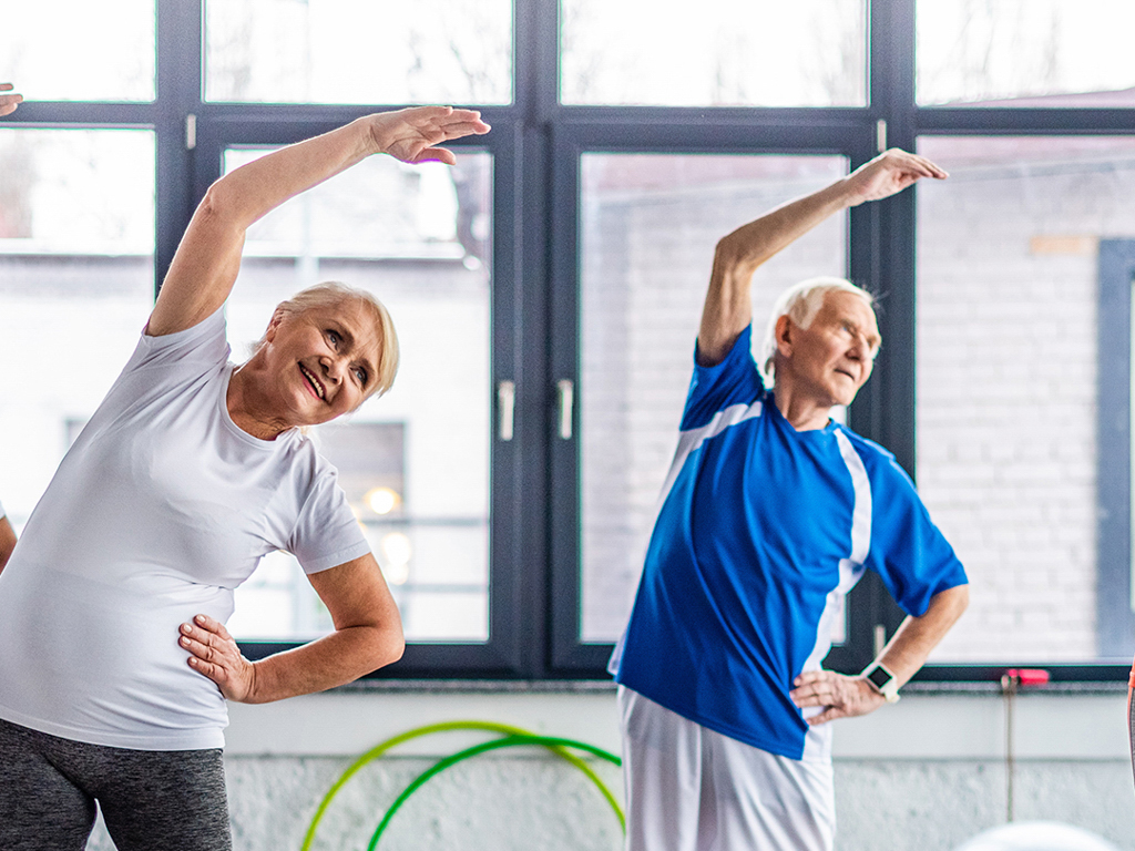 seniors working out