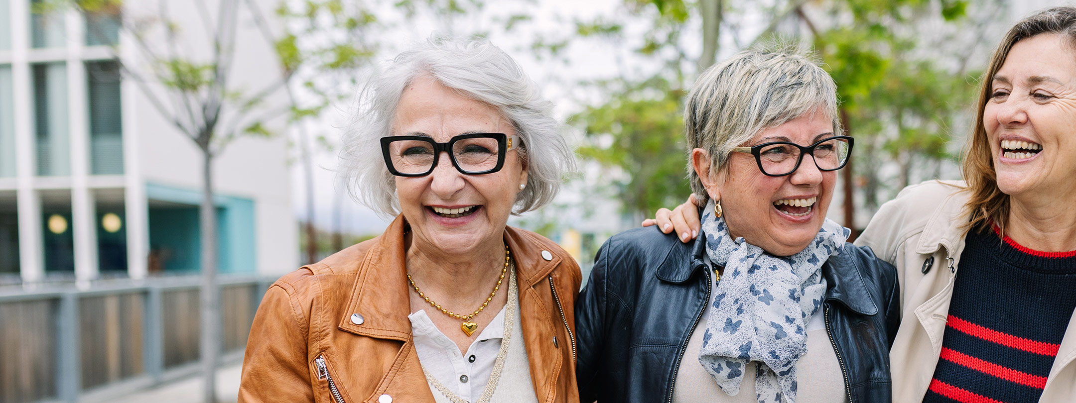 Older woman laughing