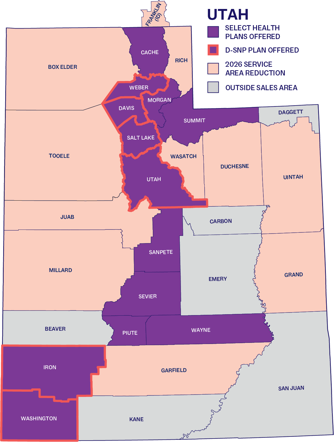 Map for the agents insight medicare oct 2025